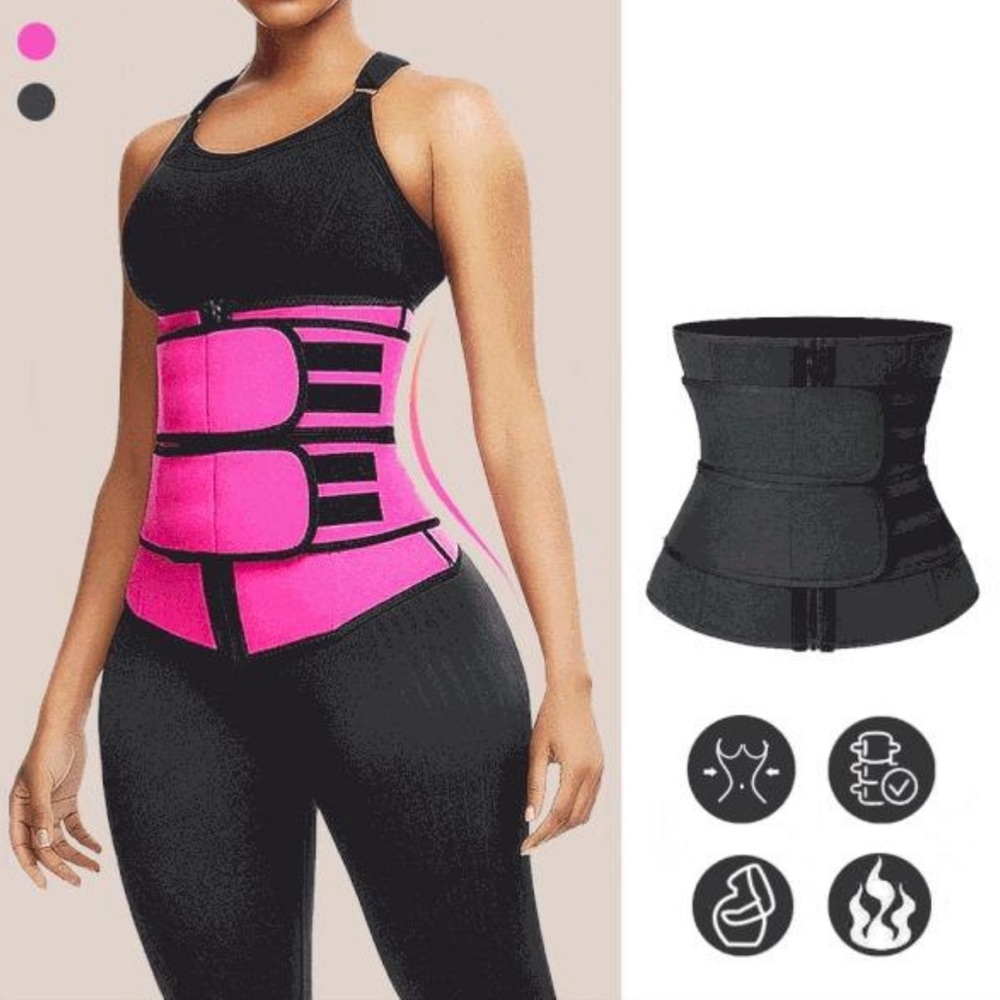 Modeling strap Neoprene Sauna Waist Trainer Corset Sweat Belt4 Women Weight Loss